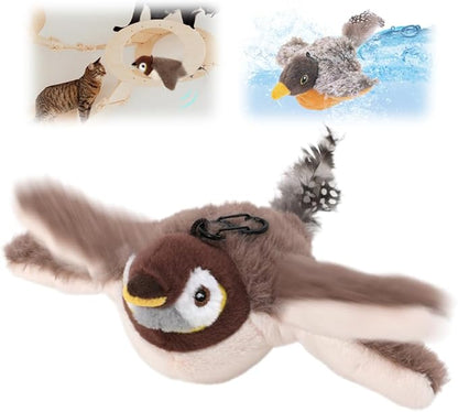 Jouet Interactif RoyalPaws™ – Oiseau Volant et Chantant pour Chats